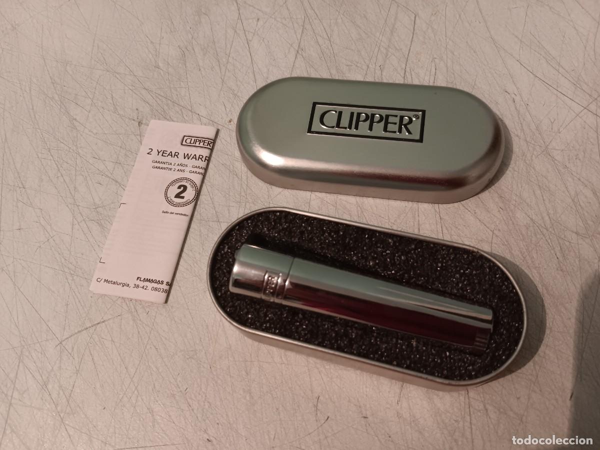 Mecheros: Mechero colecci&oacute;n clipper met&aacute;l en su estuche