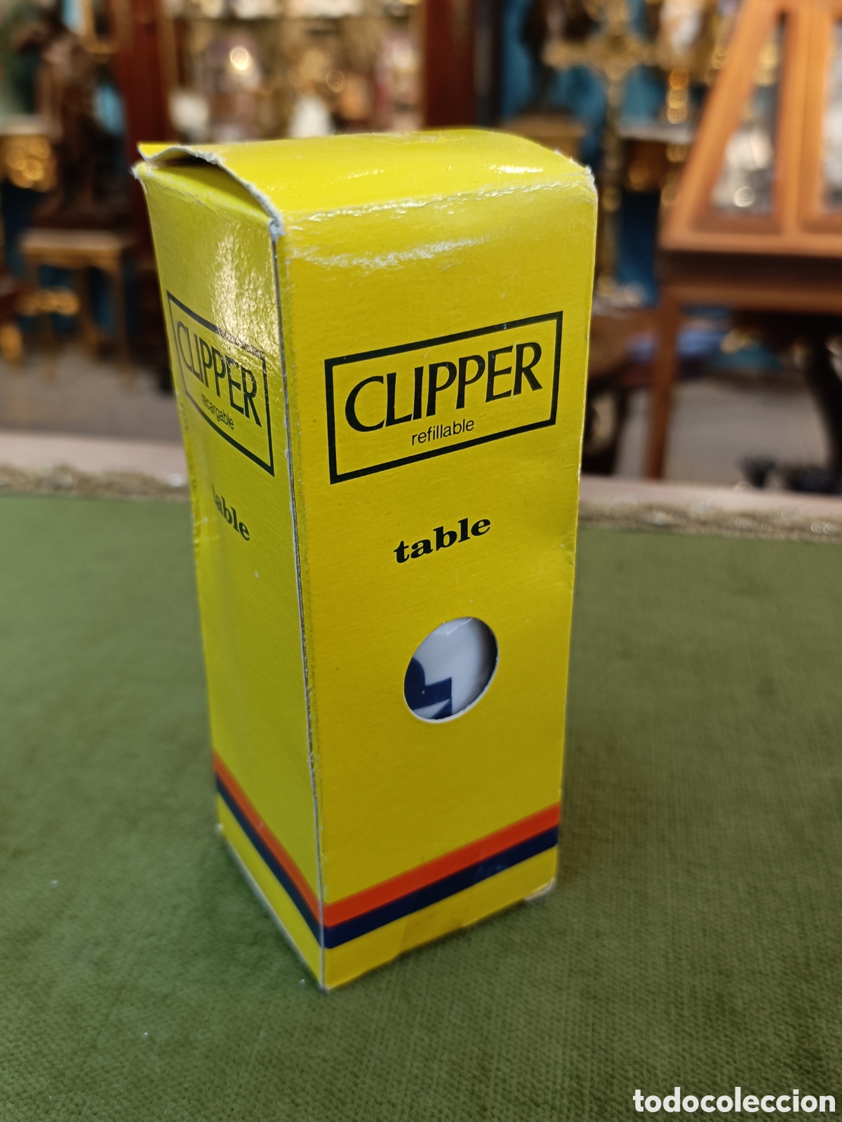 Mecheros: MUY RARO CLIPPER TABLE EXPO SEVILLA 1992. NUEVO RN CAJA ORIGINAL SIN ABRIR. DESGASTE DE CAJA POR....