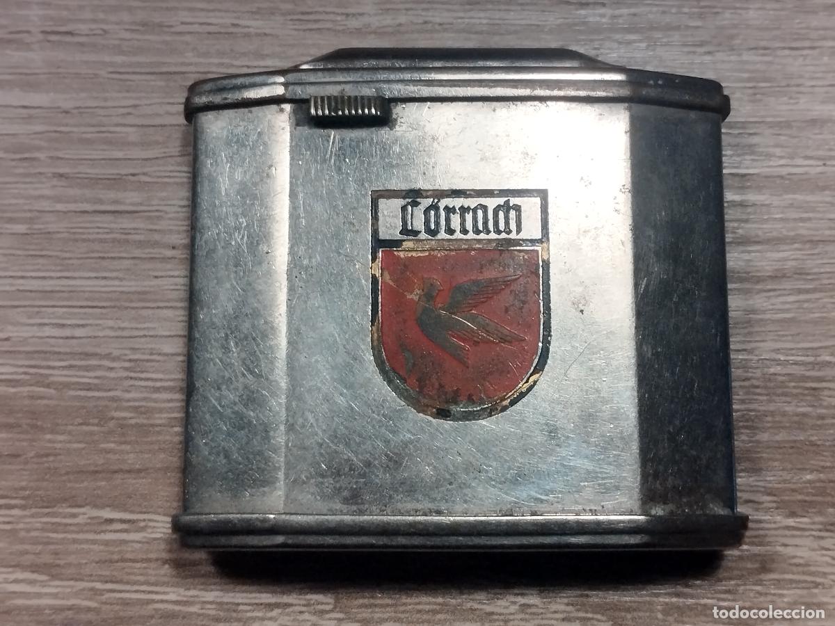 Mecheros: JT - ANTIGUO MECHERO ZUNDER. ESCUDO DE LA CIUDAD DE L&Ouml;RRACH. ALEMANIA. BUENA CALIDAD. VER FOTOS