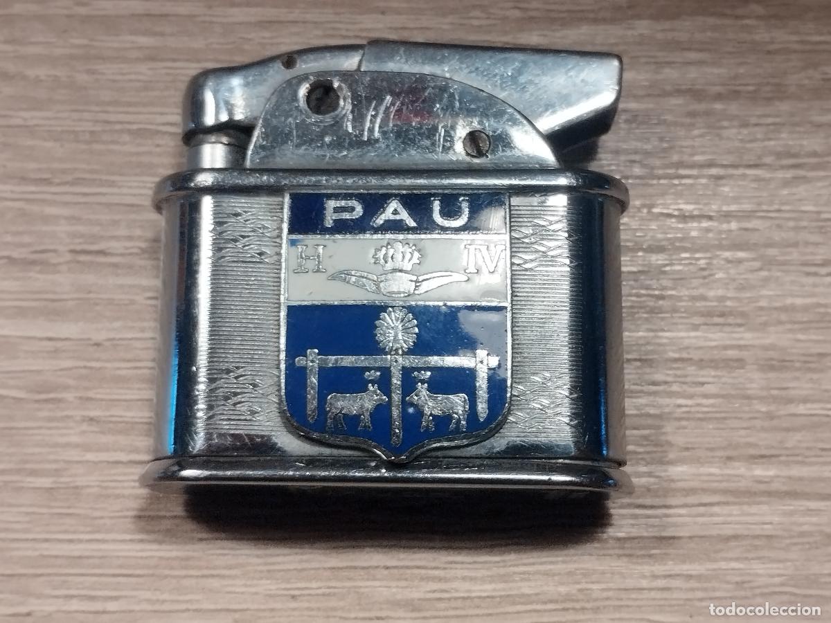 Mecheros: JT - ANTIGUO MECHERO FUXUOR. ESCUDO DE PAU. FRANCIA. BUENA CALIDAD. VER FOTOS