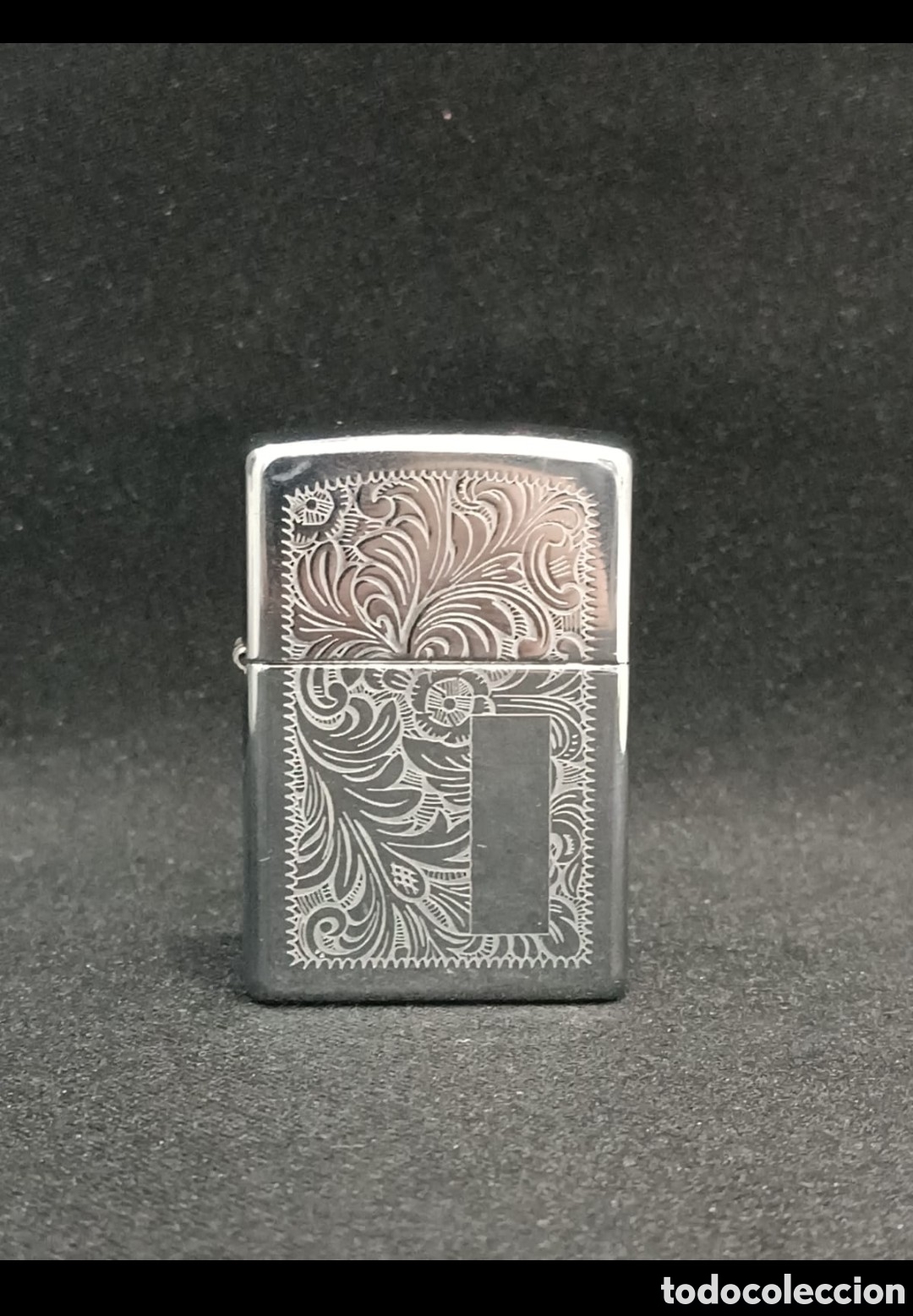 Mecheros: Mechero Zippo con grabado floral