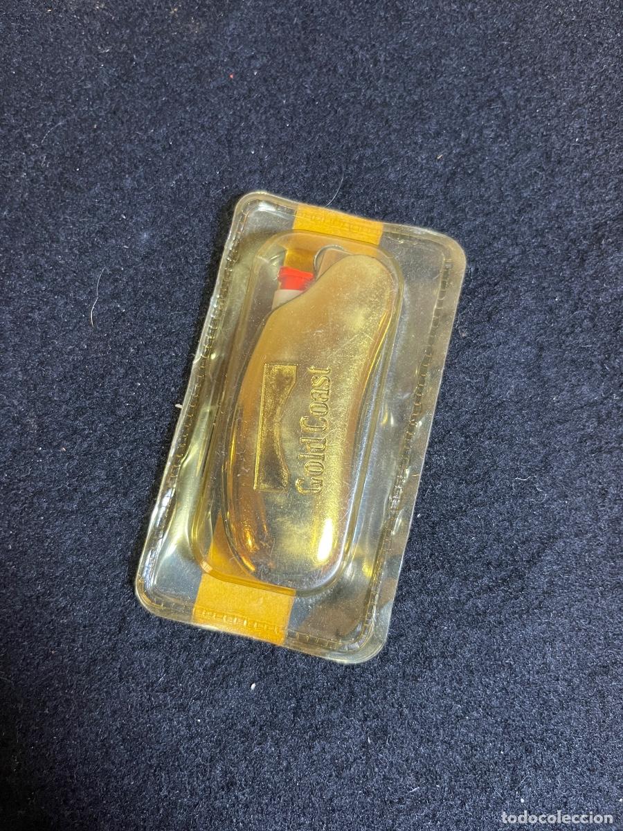 Feuerzeuge: Mechero Gold Coast Dorado Vintage Nuevo Precintado Bl&iacute;ster Publicidad Tabaco