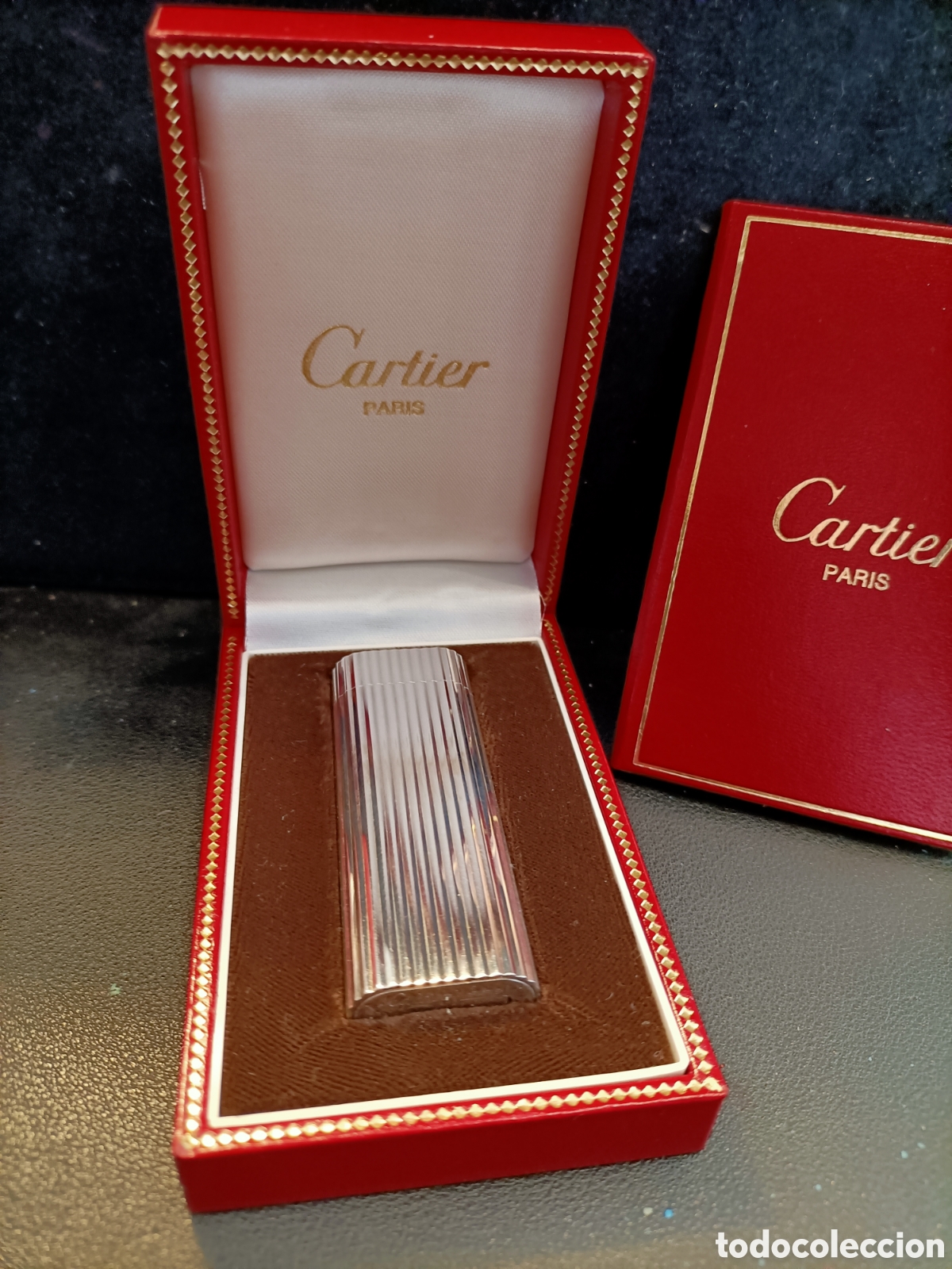 Mecheros: Mechero Cartier de plata. - Foto 2