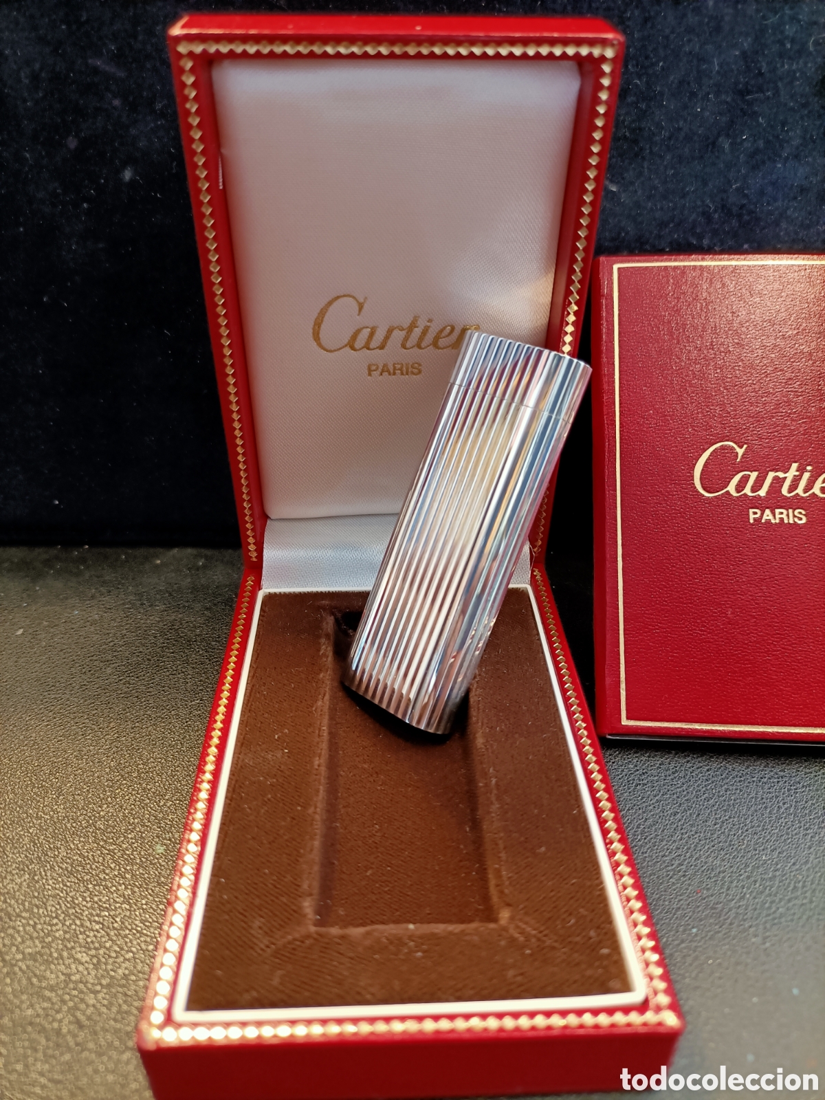 Mecheros: Mechero Cartier de plata. - Foto 3