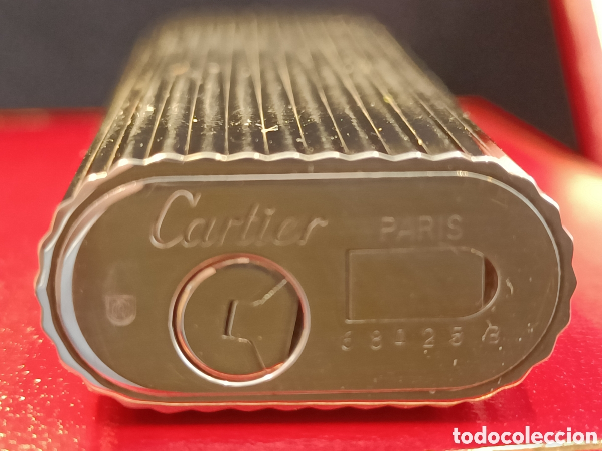 Mecheros: Mechero Cartier de plata. - Foto 7