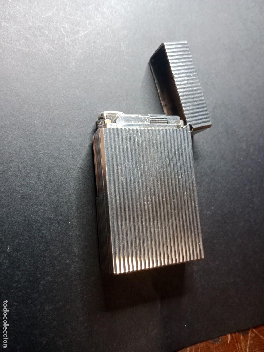 Mecheros: ANTIGUO MECHERO / ENCENDEDOR DE PLATA DE JOYERIA DUPONT - MARCA DE CONTRASTE