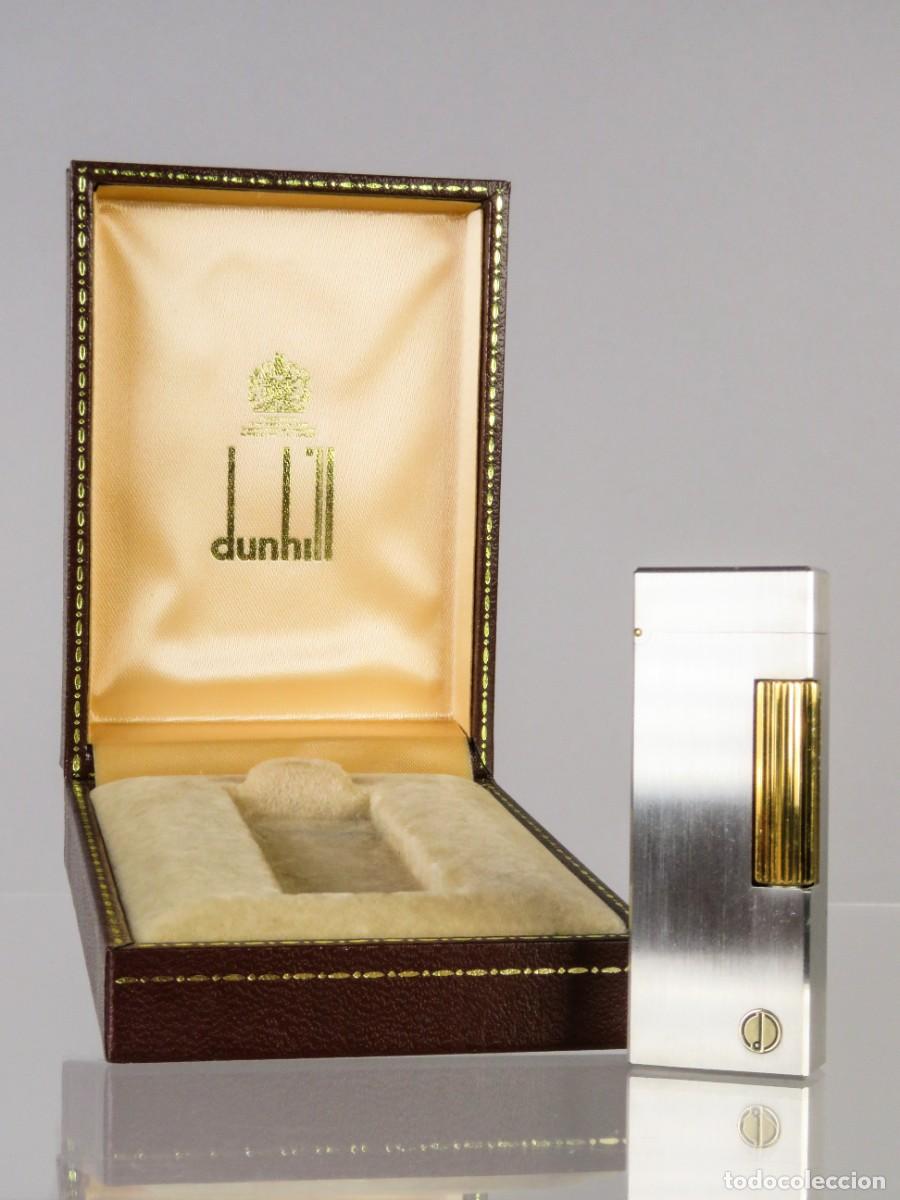 Mecheros: Mechero encendedor Dunhill Rollagas hacia 1970 con su estuche