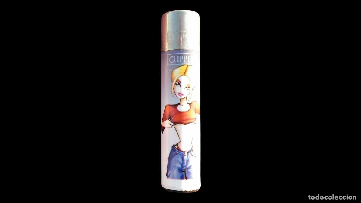 Mecheros: MECHERO CLIPPER COLECCI&Oacute;N - ILUSTRACI&Oacute;N CHICA CARTOON - A&Ntilde;OS 2000-2010