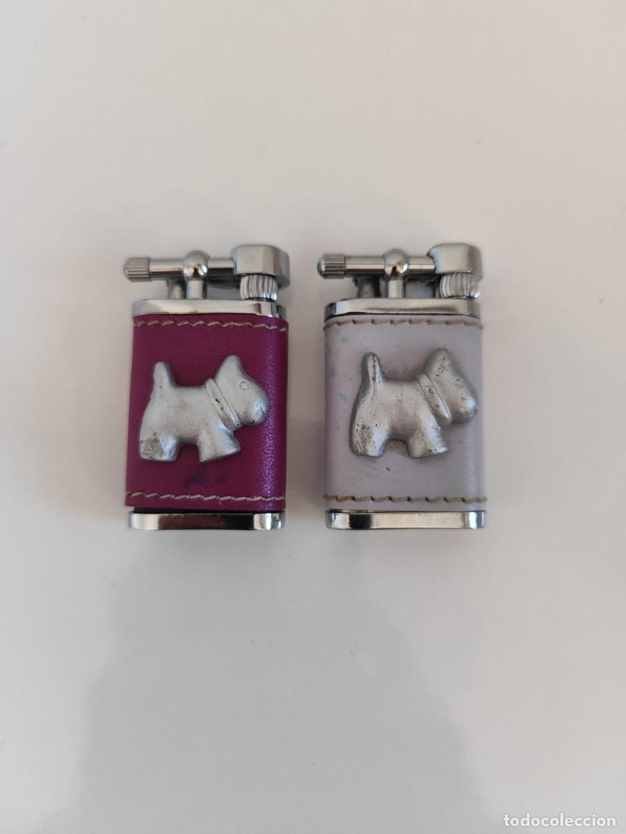 Mecheros: Pareja de Mecheros Vintage Helio Ferretti - Perro Scottish Terrie