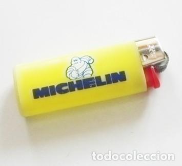 Mecheros: MECHERO BIC - MICHELIN - PEQUE&Ntilde;O - AMARILLO CON LOGOTIPO - PUBLICIDAD DE NEUM&Aacute;TICOS