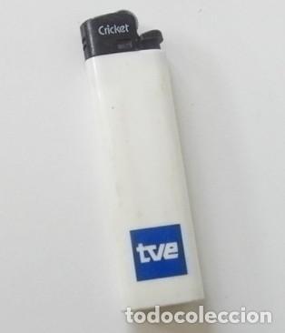 Mecheros: ANTIGUO MECHERO CRICKET CON LOGOTIPO DE TVE TELEVISI&Oacute;N ESPA&Ntilde;OLA - PUBLICIDAD LOGO - ESPA&Ntilde;A - DIF&Iacute;CIL