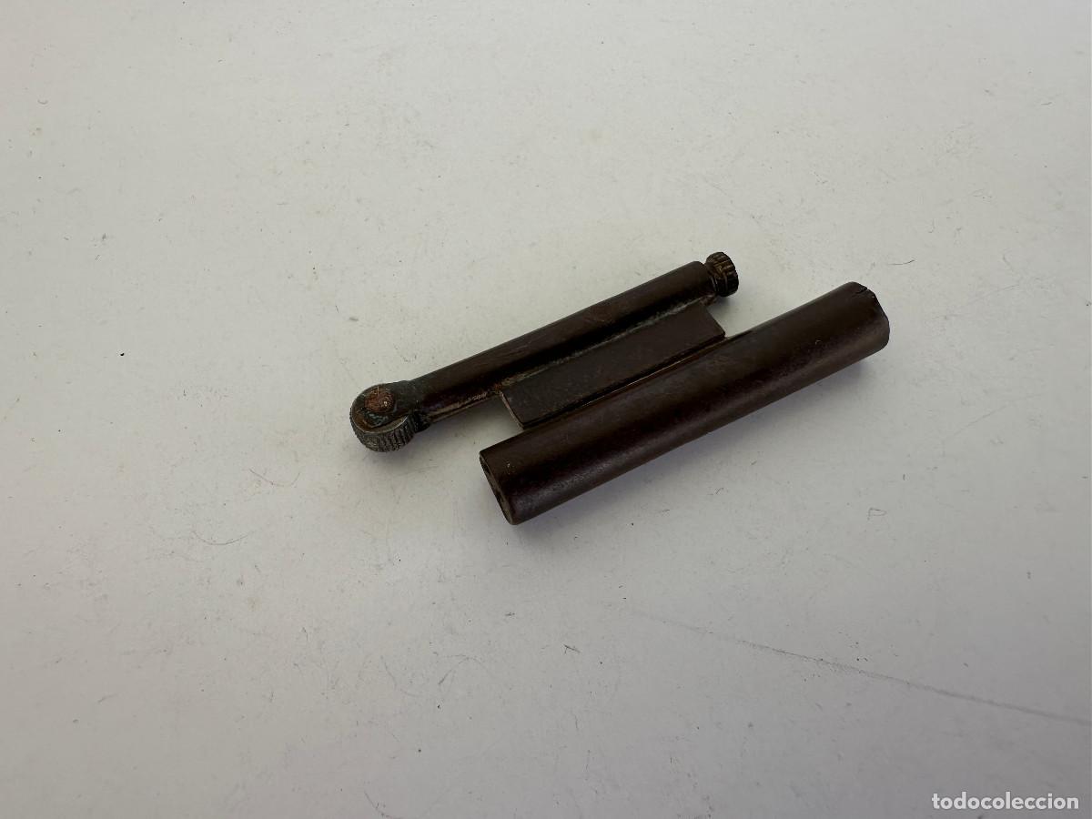 Mecheros: ANTIGUO MECHERO DE LLESCA DE LAT&Oacute;N - Foto 4