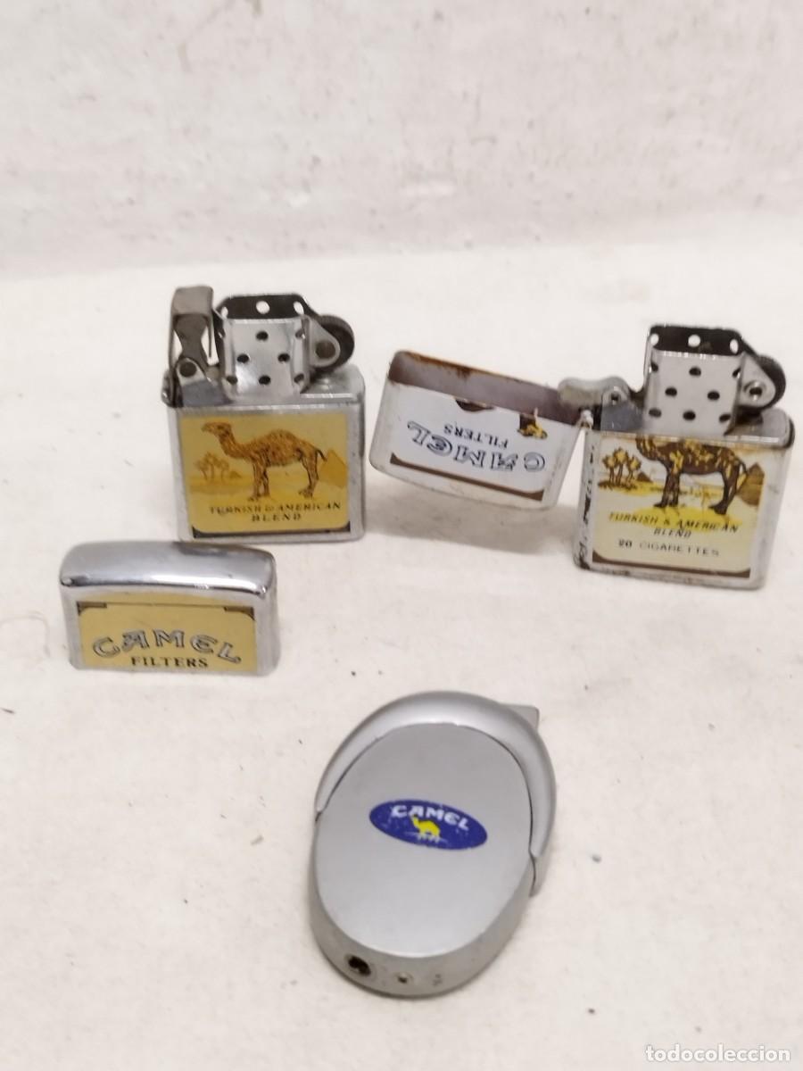 Mecheros: Lote de Mecheros, encendedores publicidad tabaco, cigarros Camel. Sin probar. Como se ve en fotos.