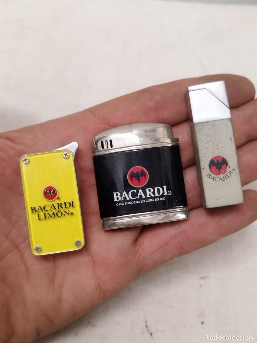 Mecheros: Lote de 4 mecheros publicidad Ron Bacardi. Sin probar.