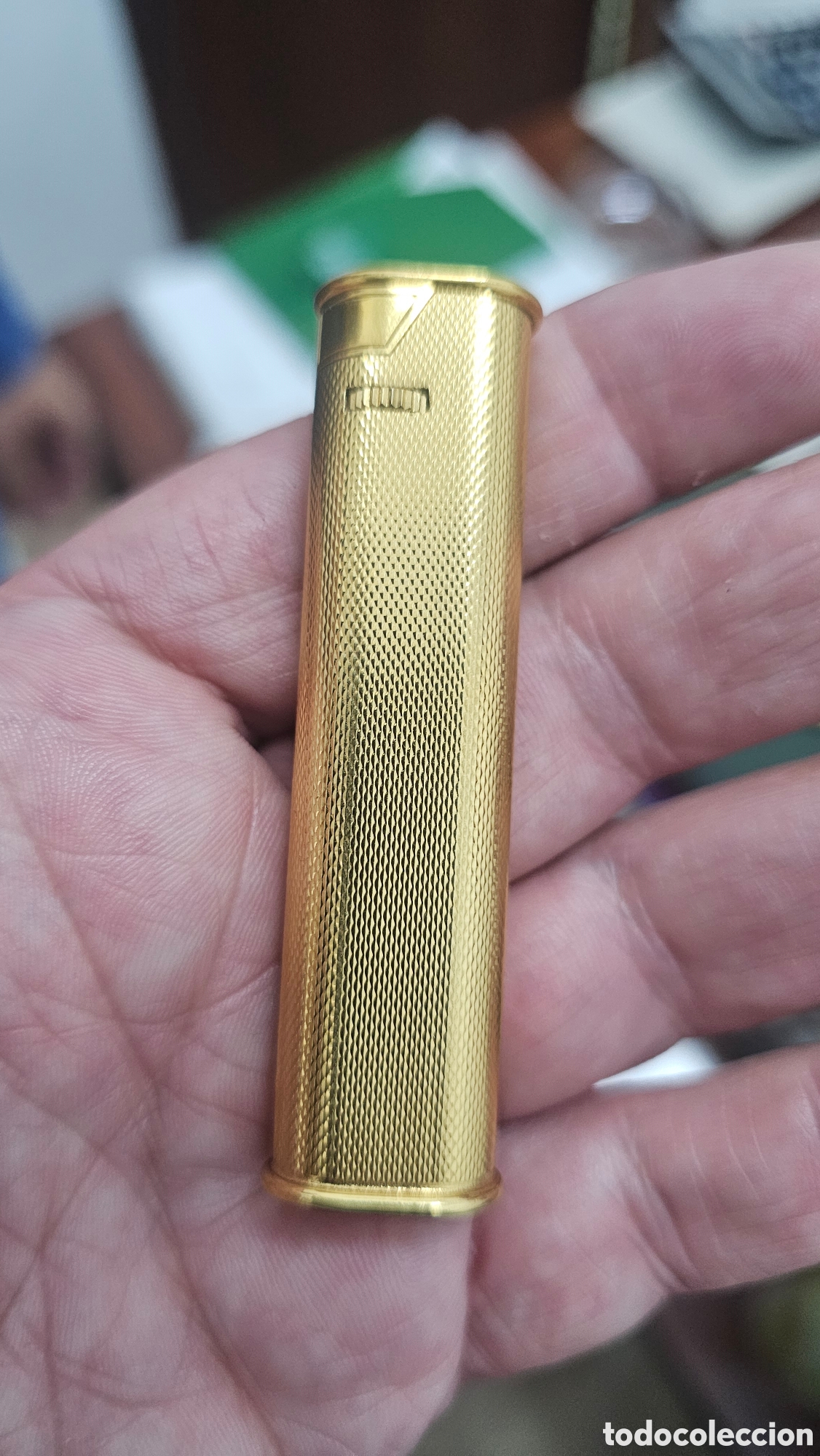 Lighters: Encendedor Dunhill Rollagas Vintage - Gold Plated (20 Microns)