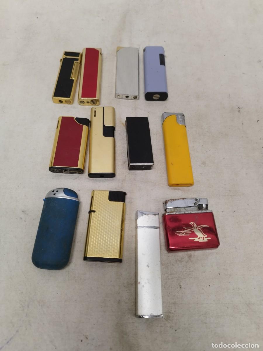 Mecheros: Lote de 12 Mecheros, encendedores, autom&aacute;ticos sin probar.