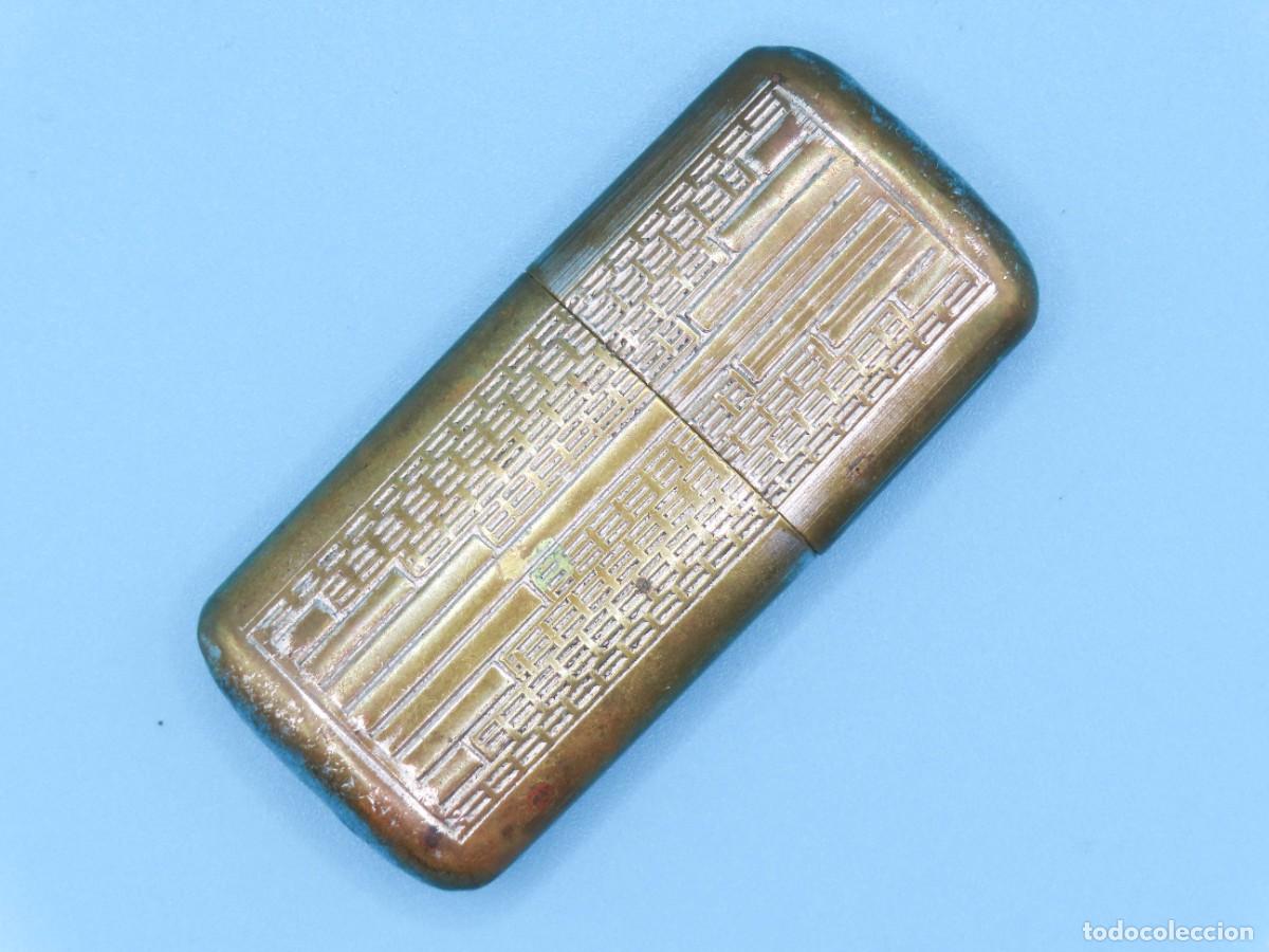 Mecheros: MECHERO ENCENDEDOR DE GASOLINA ANTIGUO ART DECO ESCALONADO