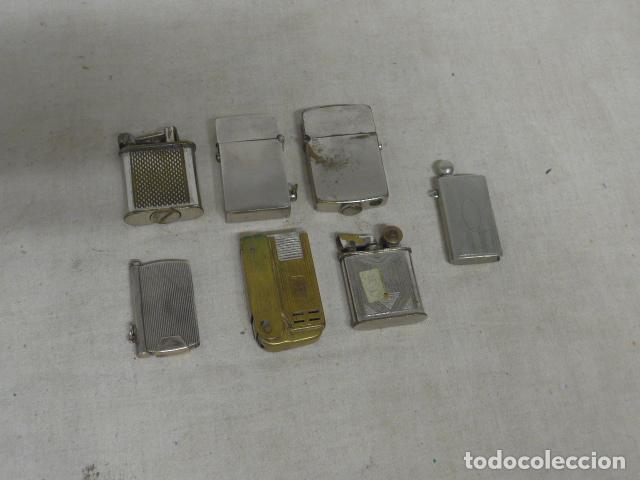 Mecheros: Lote de 7 antiguos mecheros de principios siglo XX a identificar