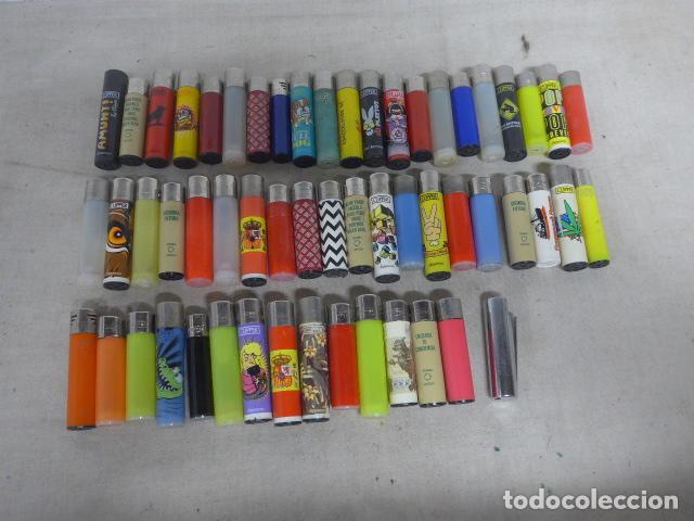 Mecheros: Antiguo gran lote de 56 mecheros CLIPPER originales, variedad.