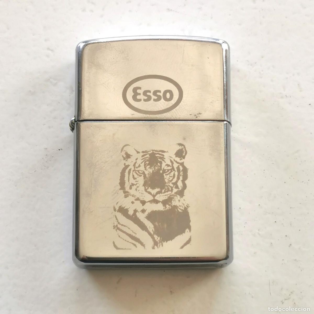 Mecheros: Zippo Esso Tigre cromo pulido - Bradford PA Made in USA
