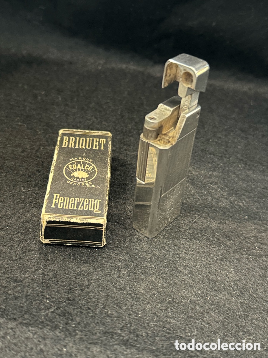 Mecheros: MECHERO/ENCENDEDOR DE GASOLINA MARCA EDELCO GENEVE DE LOS A&Ntilde;OS 50-60