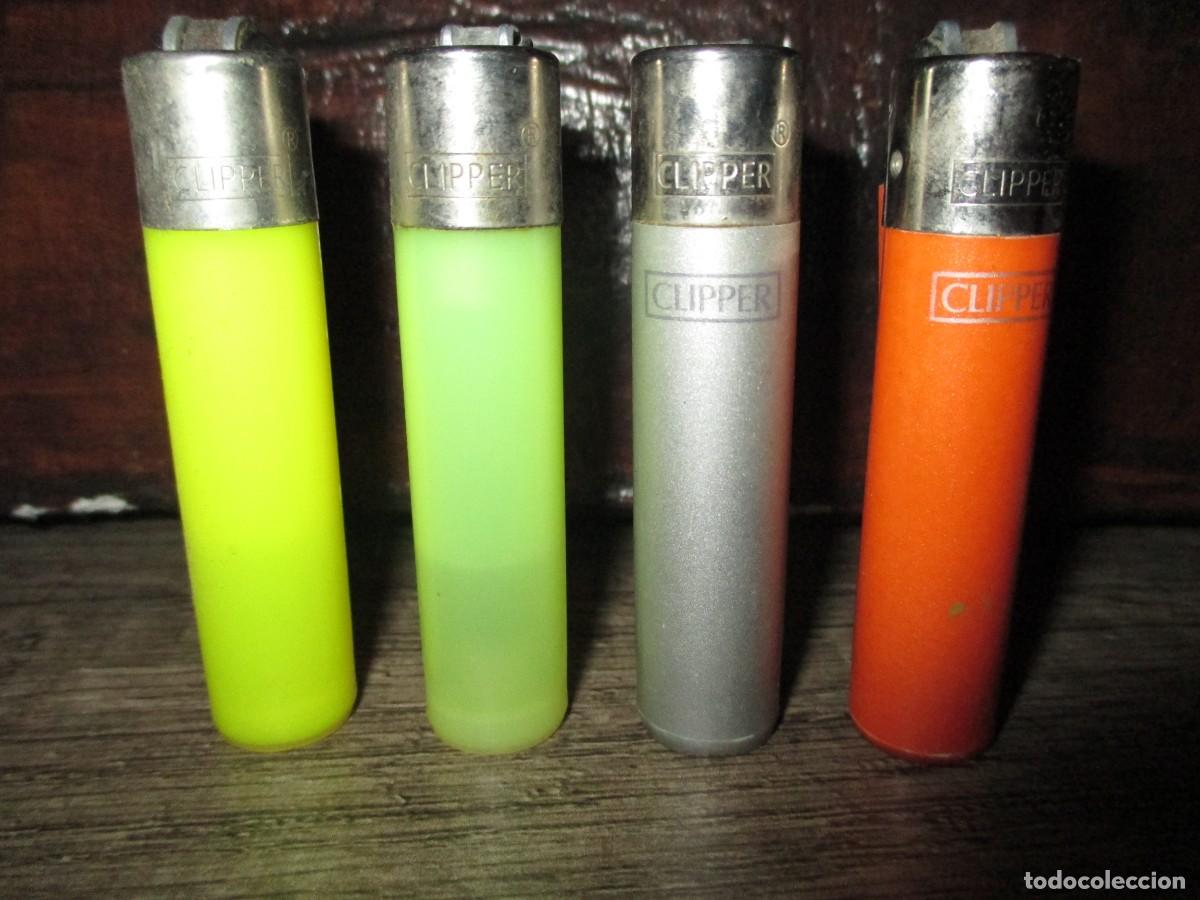 Mecheros: 844- Lote 4 Encendedores Clipper Mini Originales &ndash; Muy Buen Estado