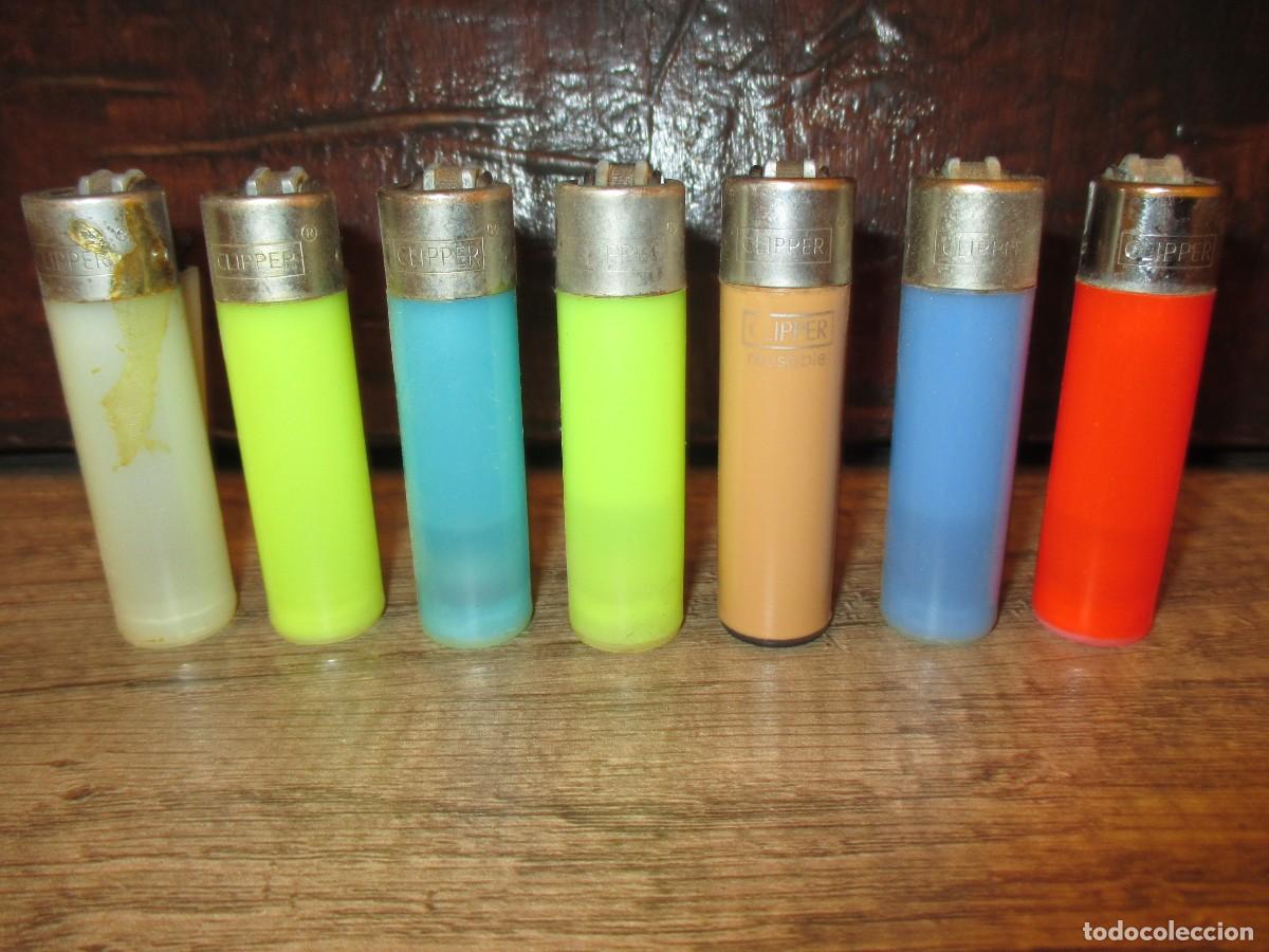 Mecheros: 845- Lote 6 Mecheros Clipper Pocket - Colores Transl&uacute;cidos (Colecci&oacute;n)
