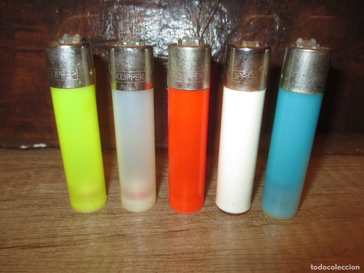 Mecheros: 846- Lote 5 Encendedores Clipper Cl&aacute;sicos Colecci&oacute;n (Vaciados)