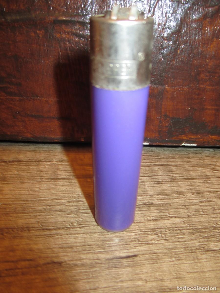 Mecheros: 849- Clipper Vintage Violeta - Rueda Hexagonal - Excelente Estado
