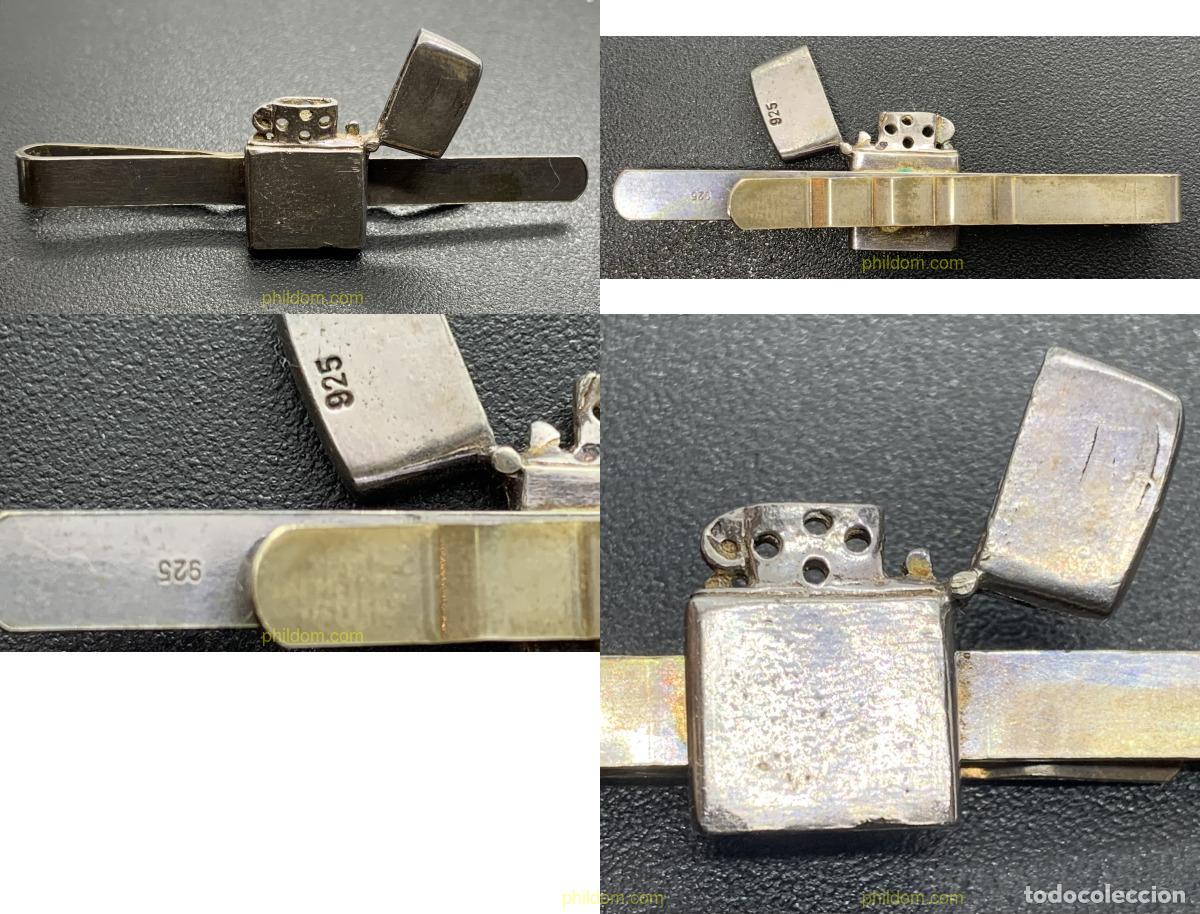 Mecheros: AGUJA DE CORBATA MECHERO ZIPPO PLATA