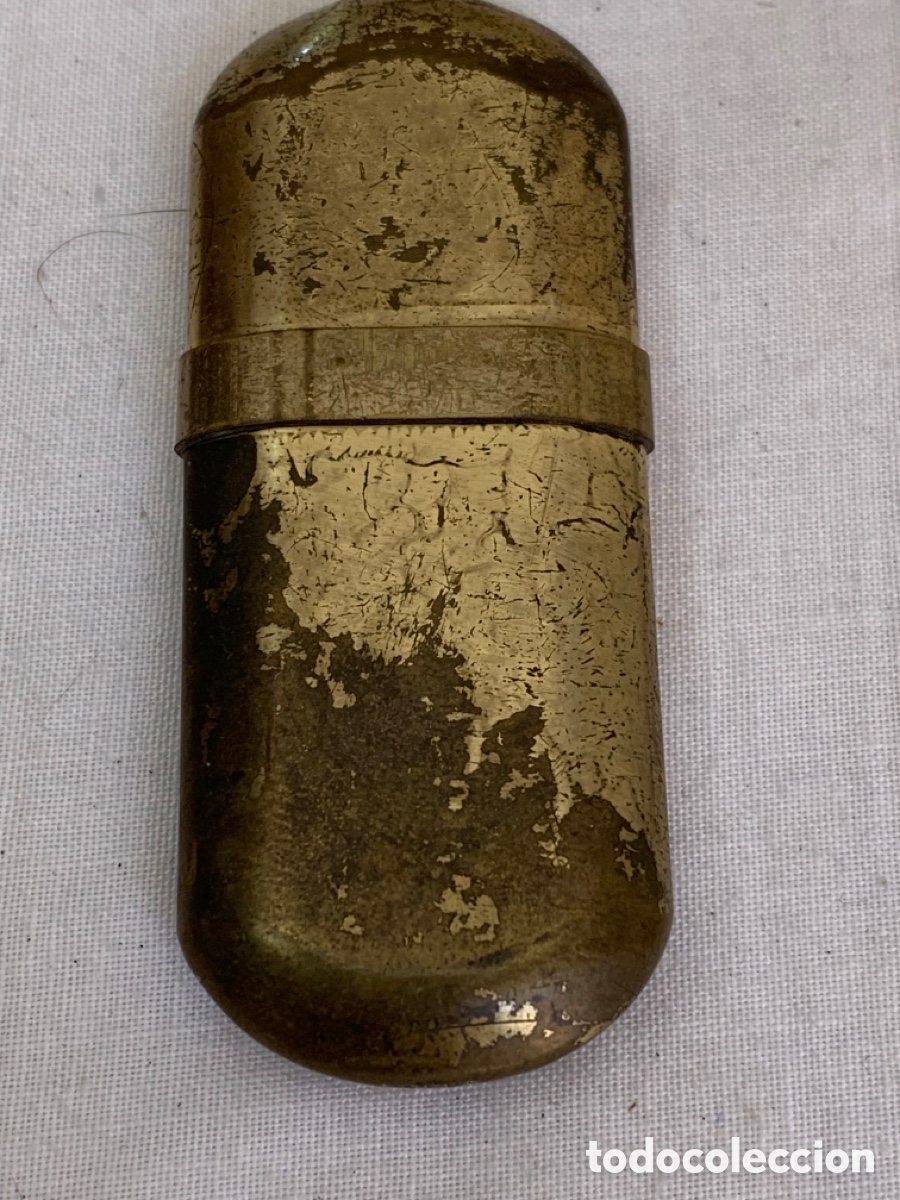 Mecheros: Encendedor antiguo Brass N5 con funda - Foto 2