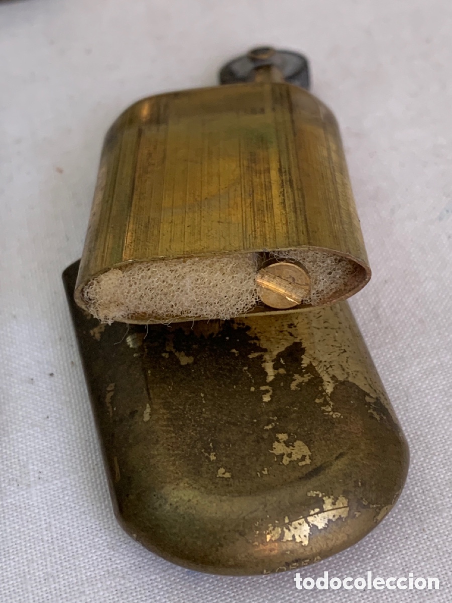 Mecheros: Encendedor antiguo Brass N5 con funda - Foto 5