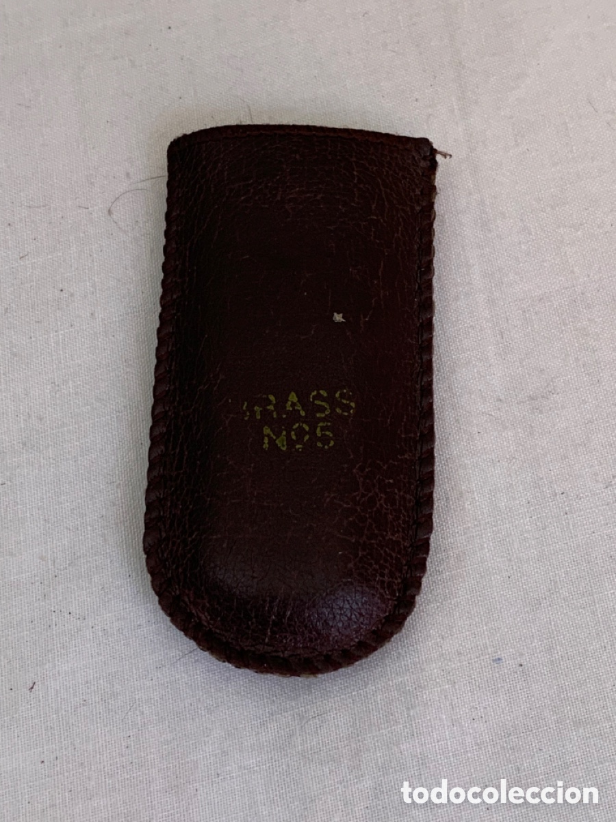 Mecheros: Encendedor antiguo Brass N5 con funda - Foto 6