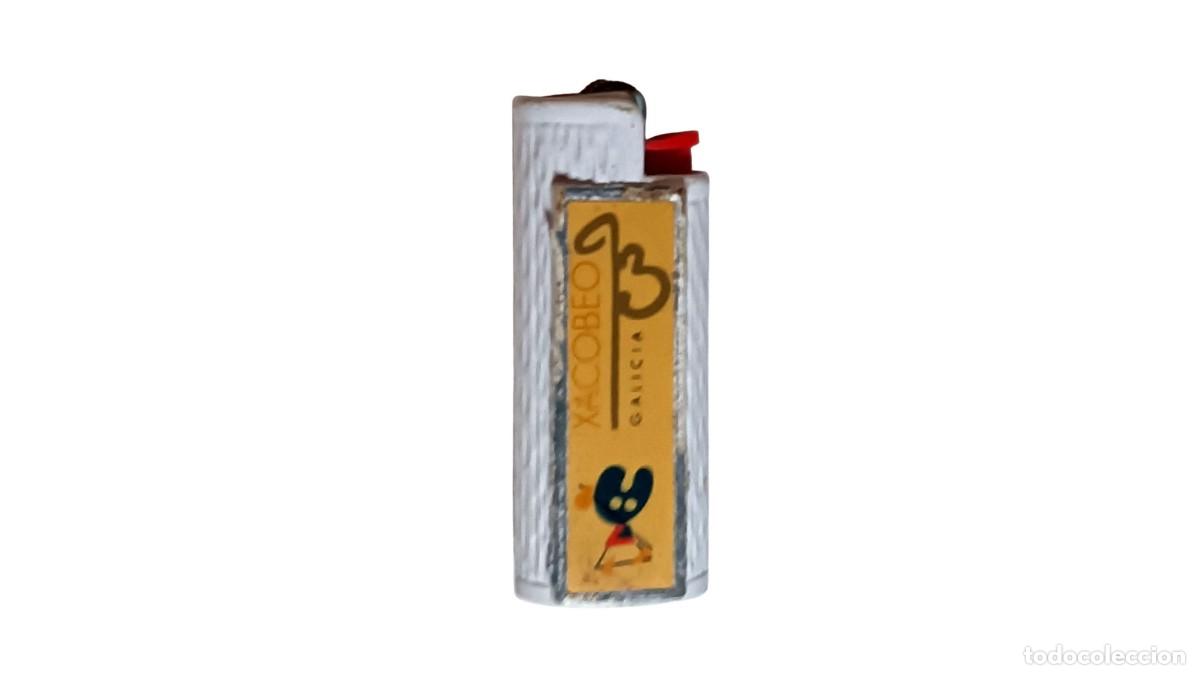 Mecheros: encendedor Clipper con una funda tem&aacute;tica de Xacobeo 99- VINTAGE - RETRO