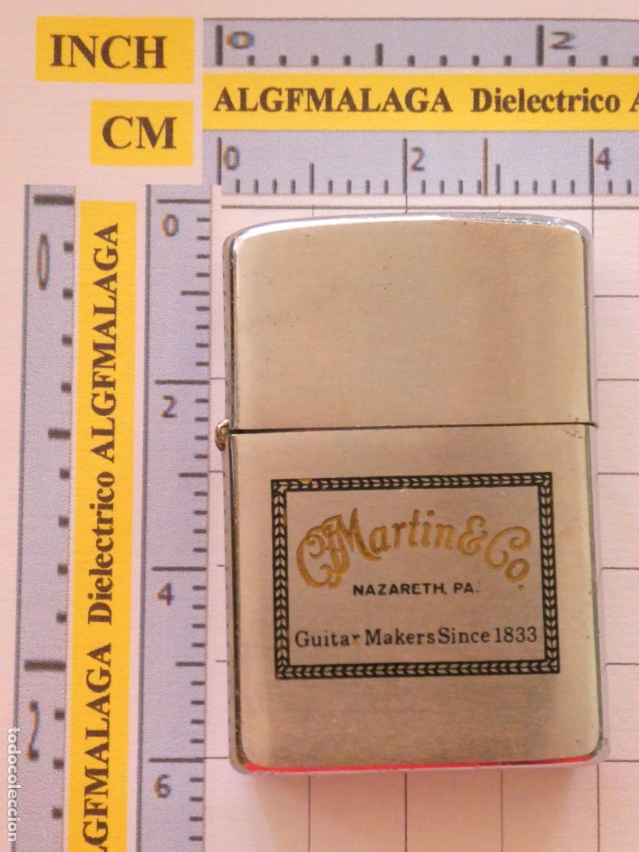 Mecheros: MECHERO ENCENDEDOR ZIPPO. FABRICANTE LUJO GUITARRAS NAZARETH PENNSYLVANIA EEUU. MARTIN & CO