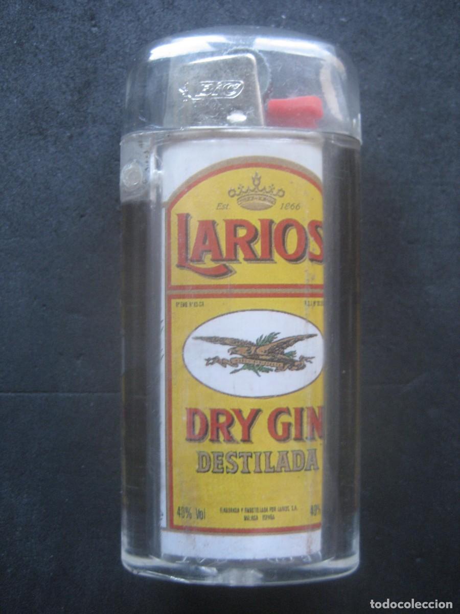 Mecheros: MECHERO ENCENDEDOR PUBLICIDAD GINEBRA GIN LARIOS N&ordm;2