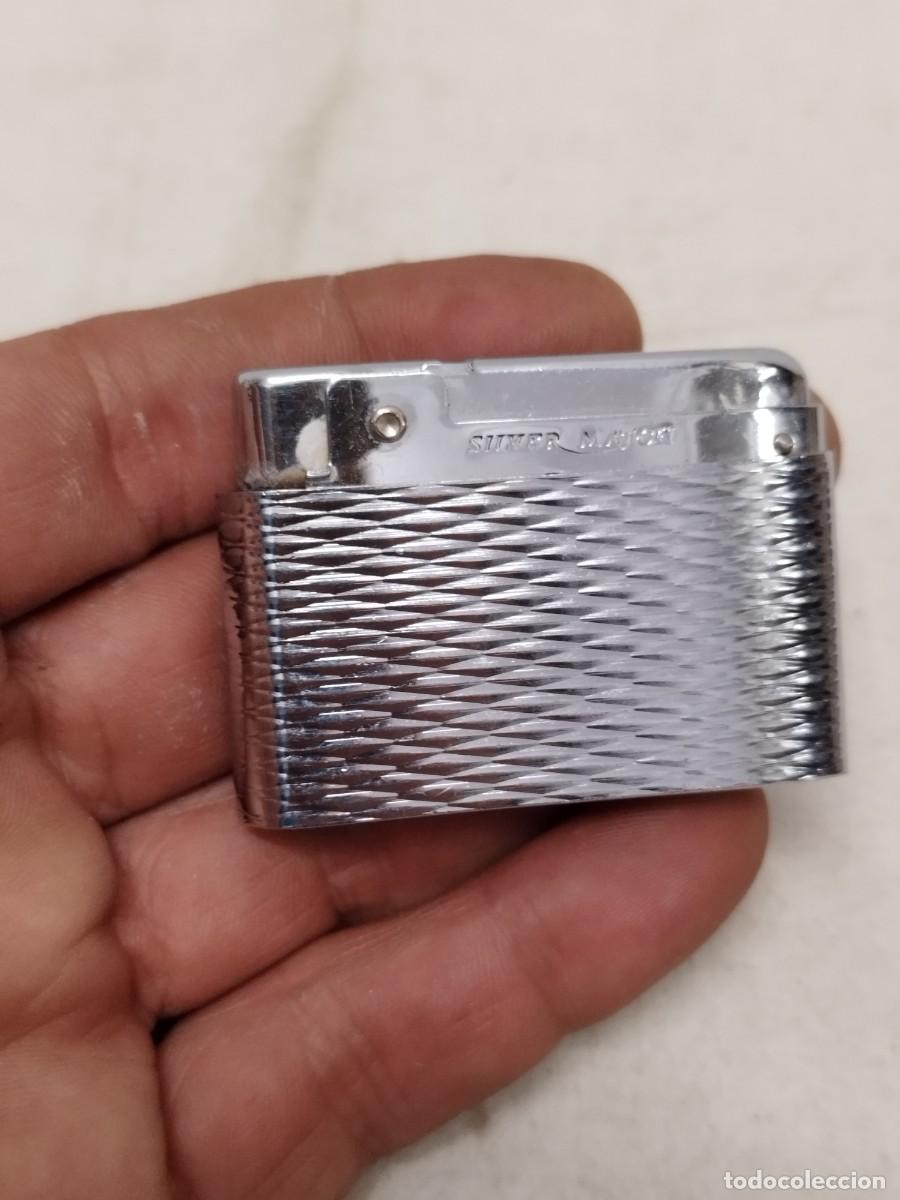 Mecheros: Antiguo mechero Silver Match Inaug Cial. Grabado. Sin probar.