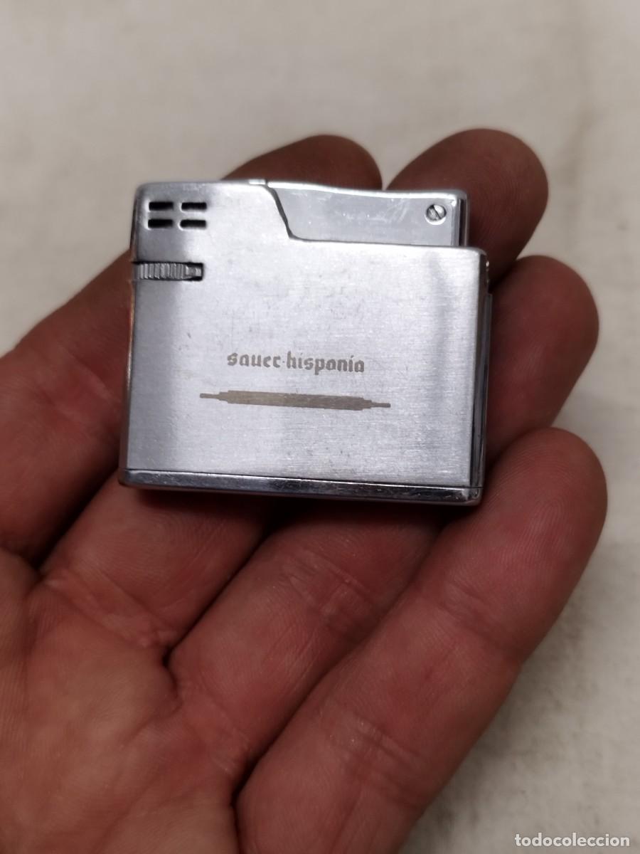Mecheros: Antiguo Mechero, encendedor con logotipo sauec hispania. A identificar y sin probar.
