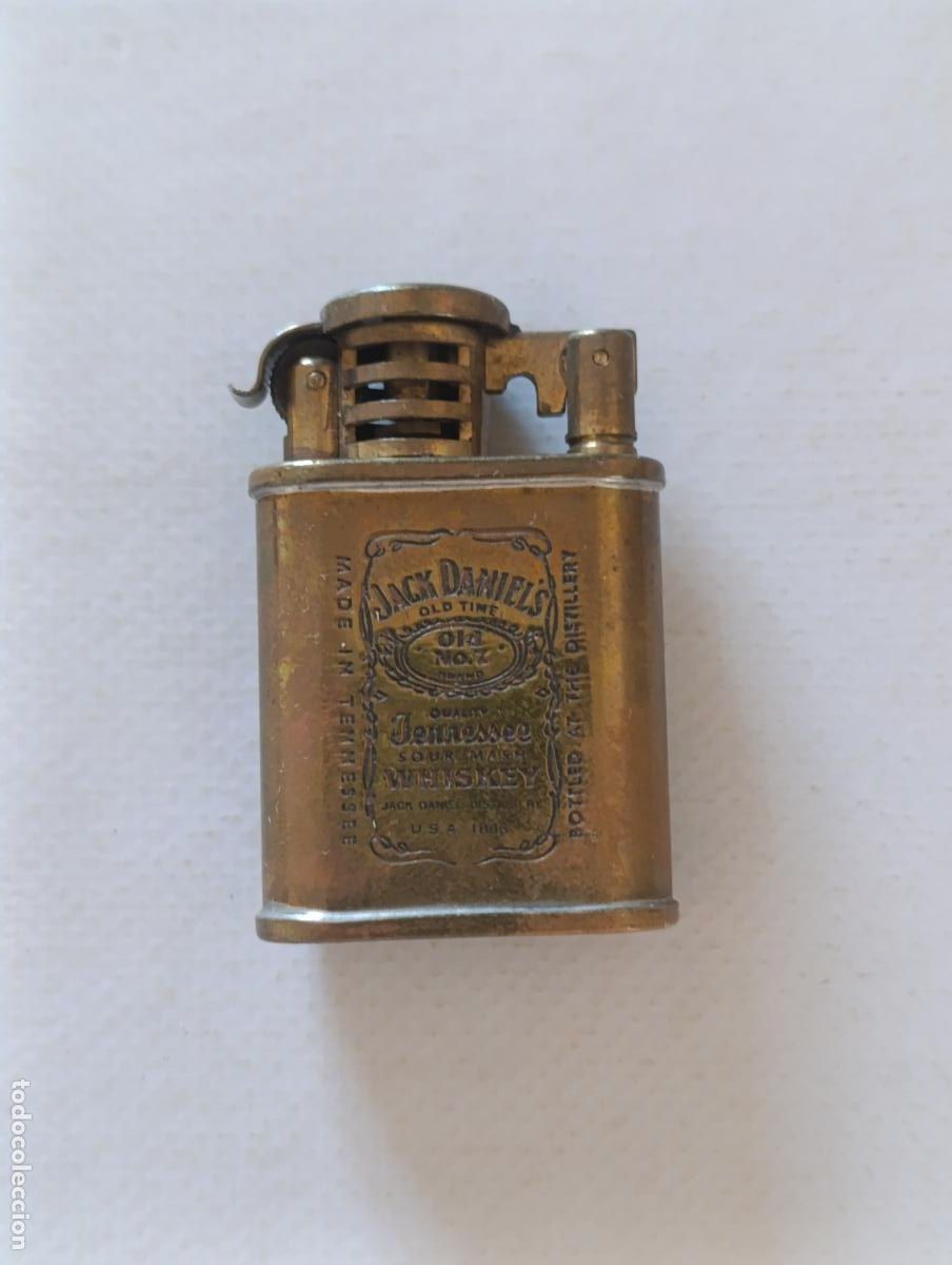 Mecheros: MECHERO ENCENDEDOR DE GASOLINA JACK DANIELS - OLD N&ordm; 7 - TENNESSEE WHISKEY (V7D)