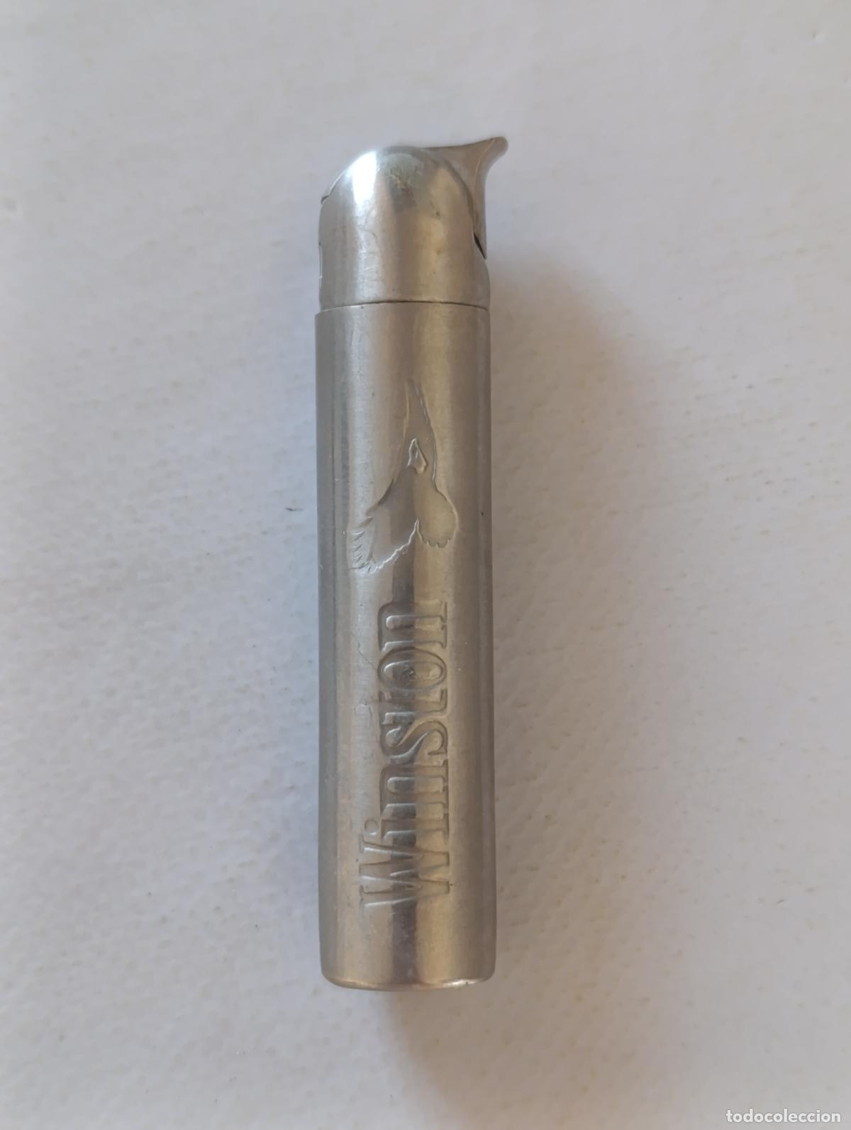 Mecheros: ANTIGUO MECHERO DE PUBLICIDAD WINSTON - METAL - A&Ntilde;OS 90 (V7D)