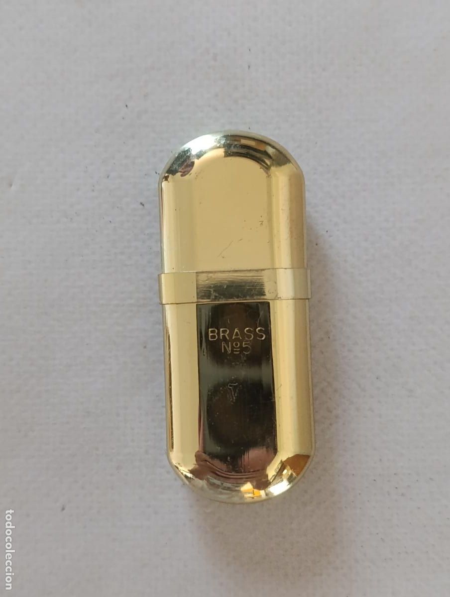 Mecheros: ANTIGUO MECHERO ENCENDEDOR DE GASOLINA BRASS N&ordm; 5 - DORADO (V7D)