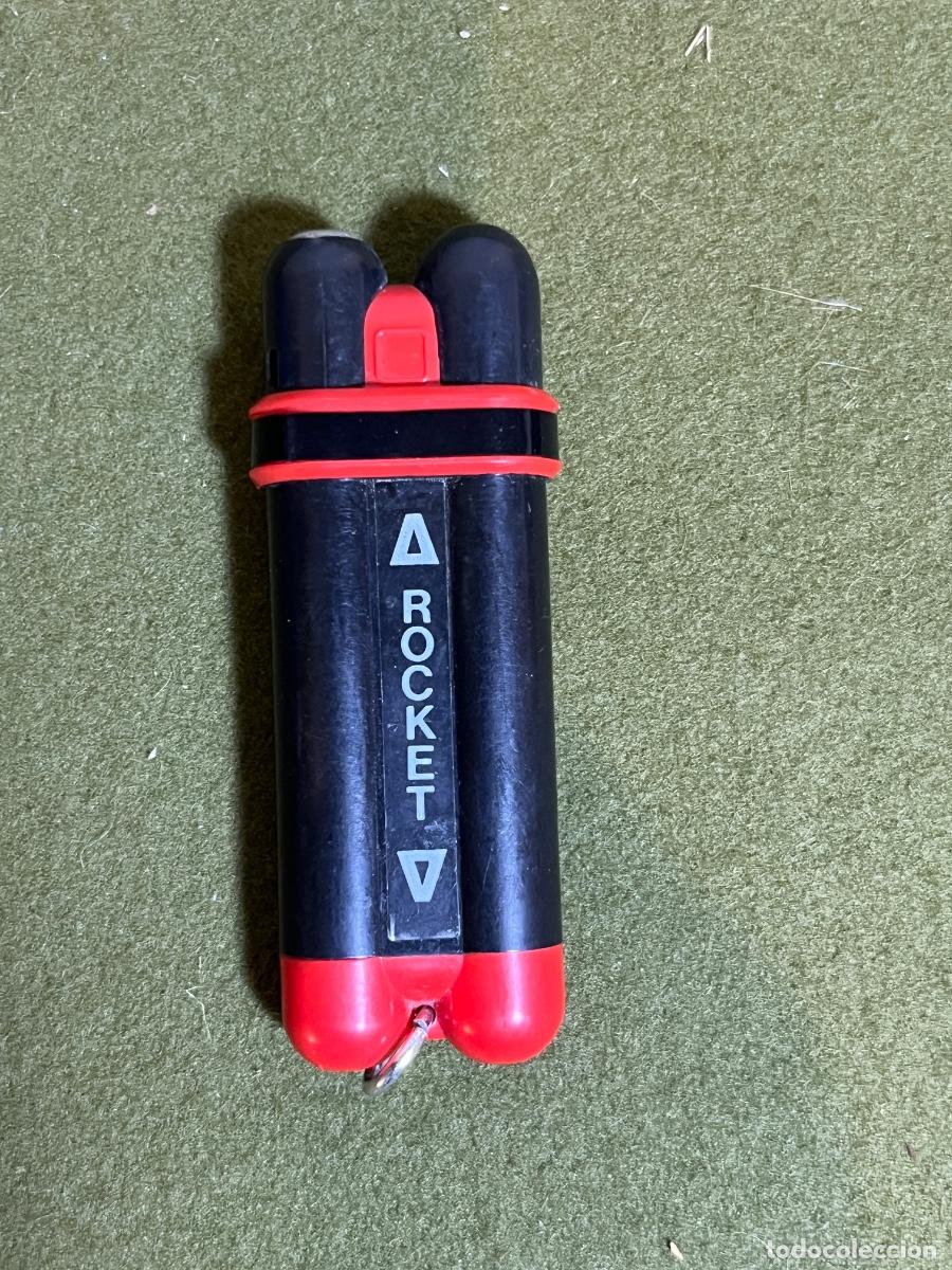 Isqueiros: Mechero Hadson Rocket Jap&oacute;n vintage encendedor de gas recargable doble cilindro a&ntilde;os 70 80