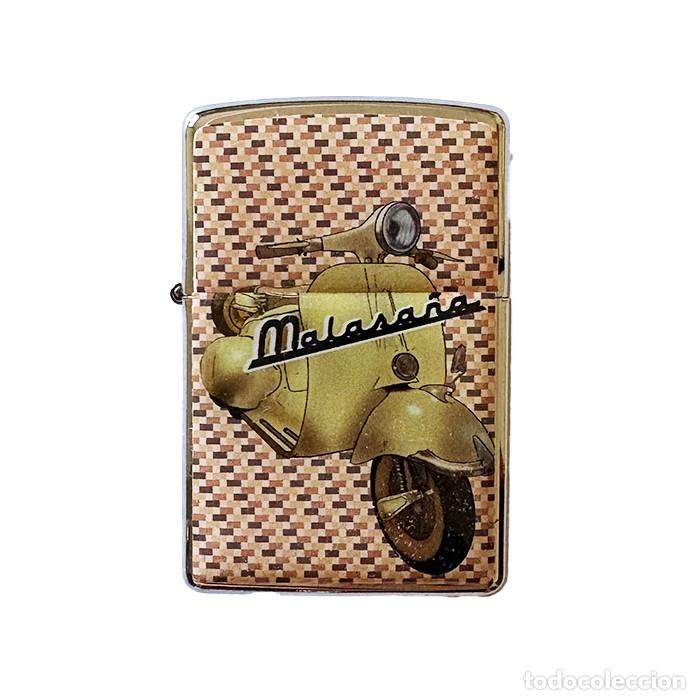 Mecheros: MECHERO NUEVO Y SIN USO ESTILO ZIPPO, NO MARCA ZIPPO, MALASA&Ntilde;A VESPA SCOOTER