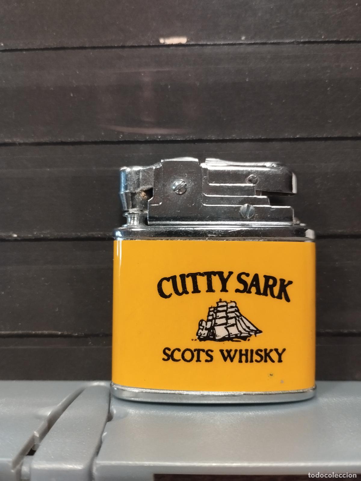 Briquets: SEV M 01. MECHERO PUBLICITARIO CUTTY SARK. BUENA CALIDAD.