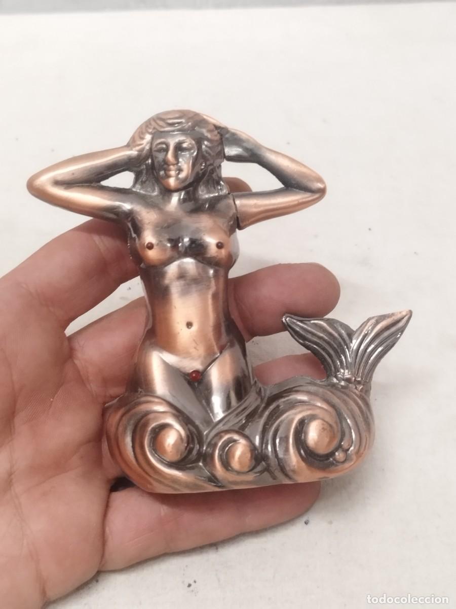 Mecheros: Mechero encendedor en forma de sirena del mar. Ser mitol&oacute;gico.