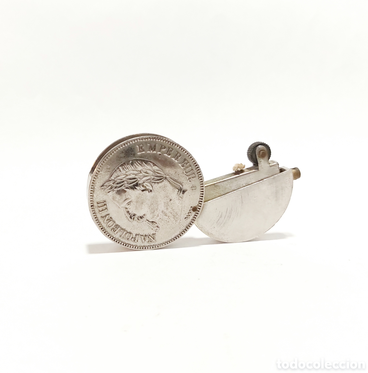 Mecheros: Mechero en forma de moneda Napole&oacute;n III - Foto 1