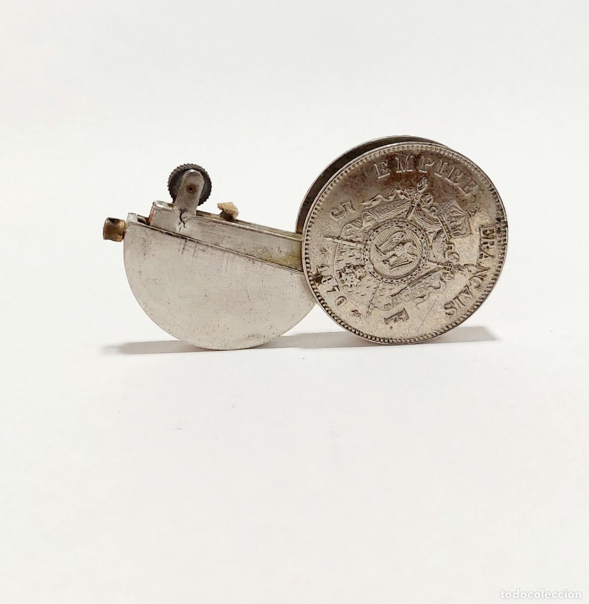 Mecheros: Mechero en forma de moneda Napole&oacute;n III - Foto 2