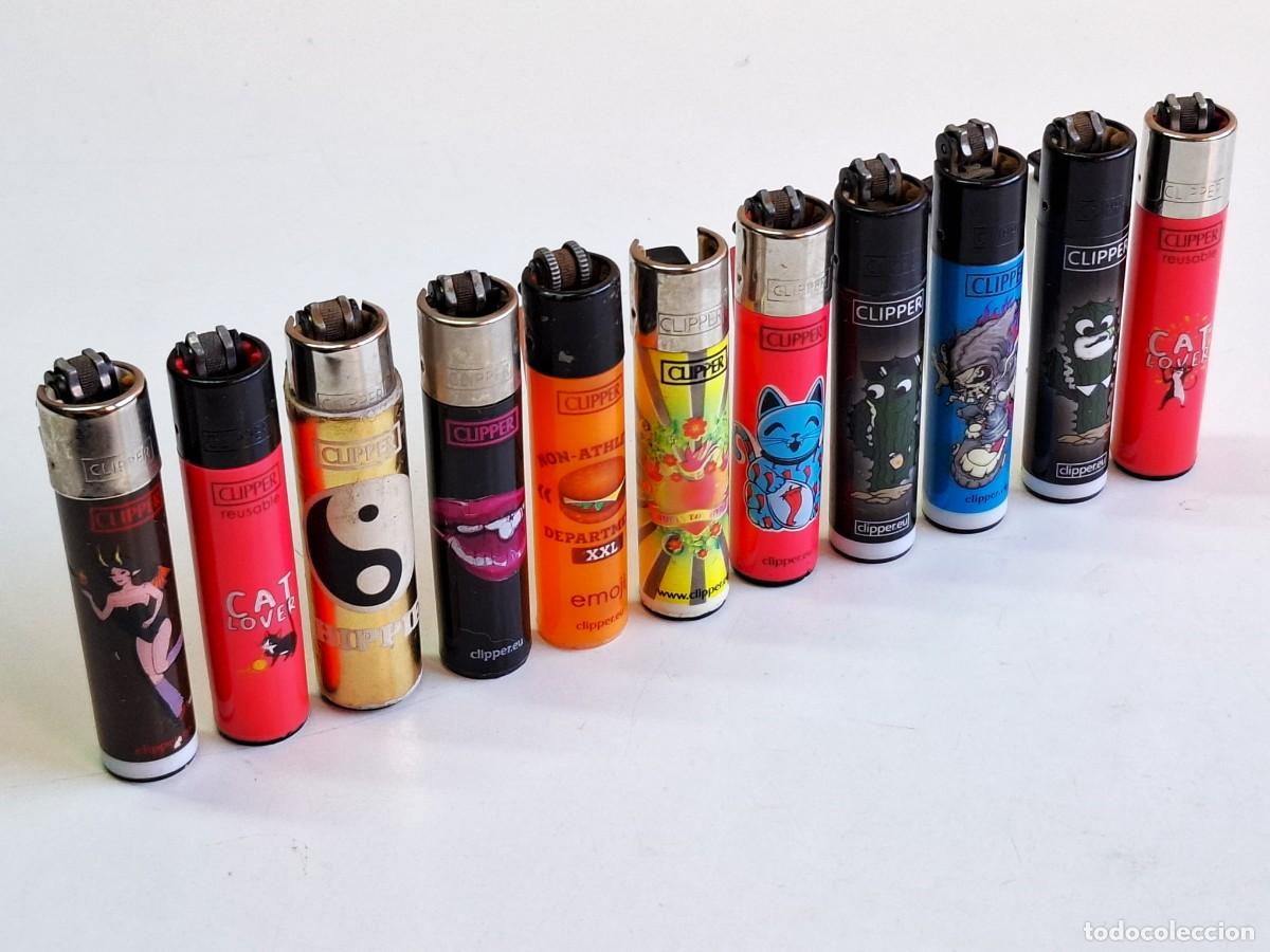 Briquets: LOTE DE MECHEROS RASCADOR CLIPPER - SI FUNCIONAN