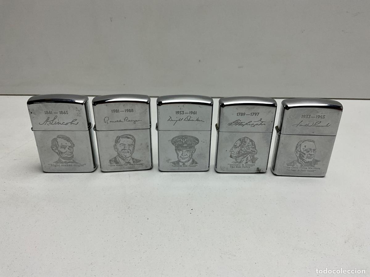 Mecheros: LOTE DE MECHEROS MARCA ZIPPO - ORIGINALES - PERSONAJES Y PRESIDENTES U.S.A.