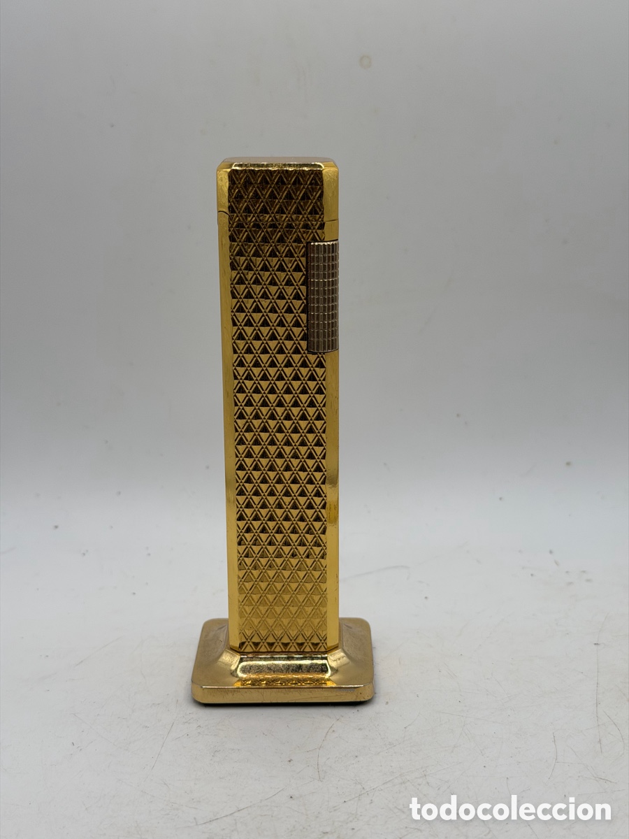 Mecheros: Antiguo Mechero Dorado Art D&eacute;co